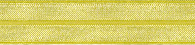 elastisches Einfassband, Schrägband, Rollierband, Falzgummi 20mm, gelb