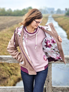 Heike , Schlauchware, Bündchen 000435 uni, altrosa