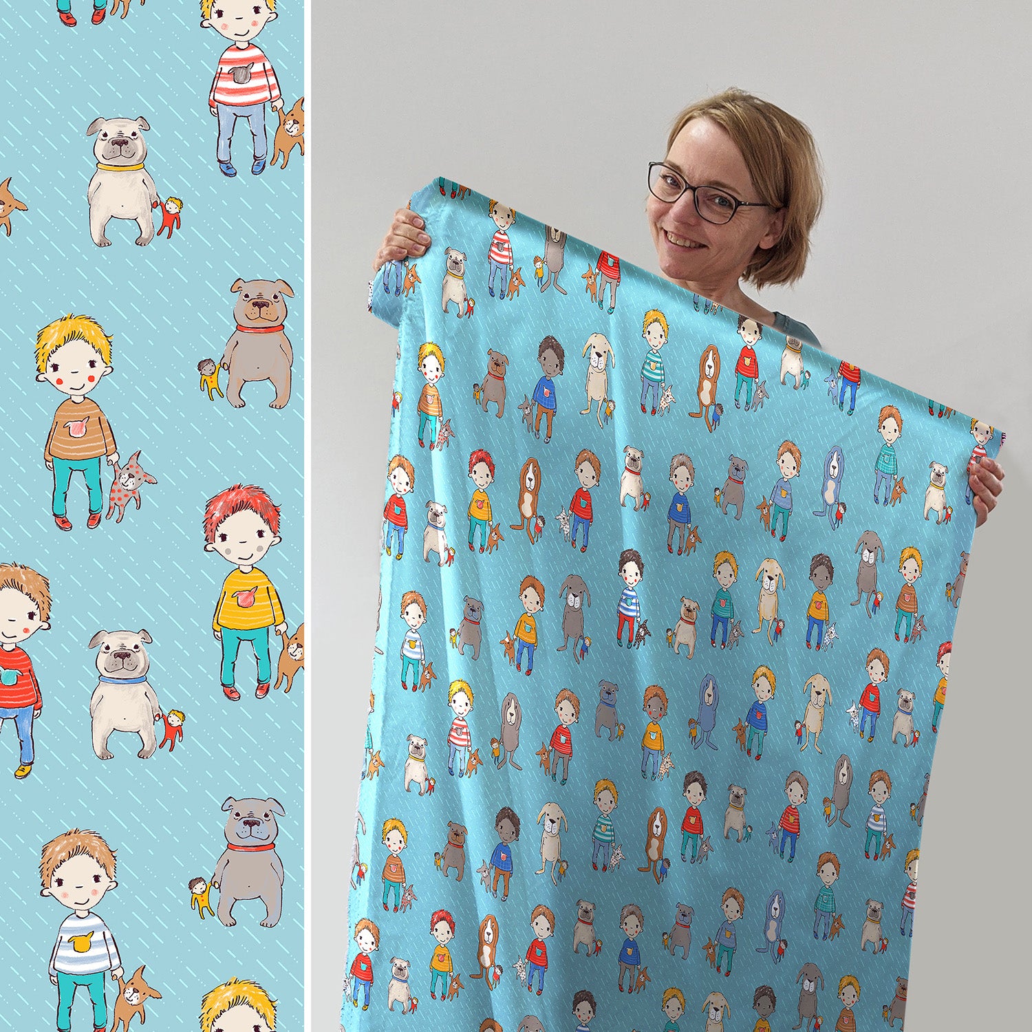 Susalabims Filips Hunde, Lillestoff Bio Jersey