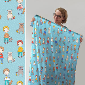 Susalabims Filips Hunde, Lillestoff Bio Jersey