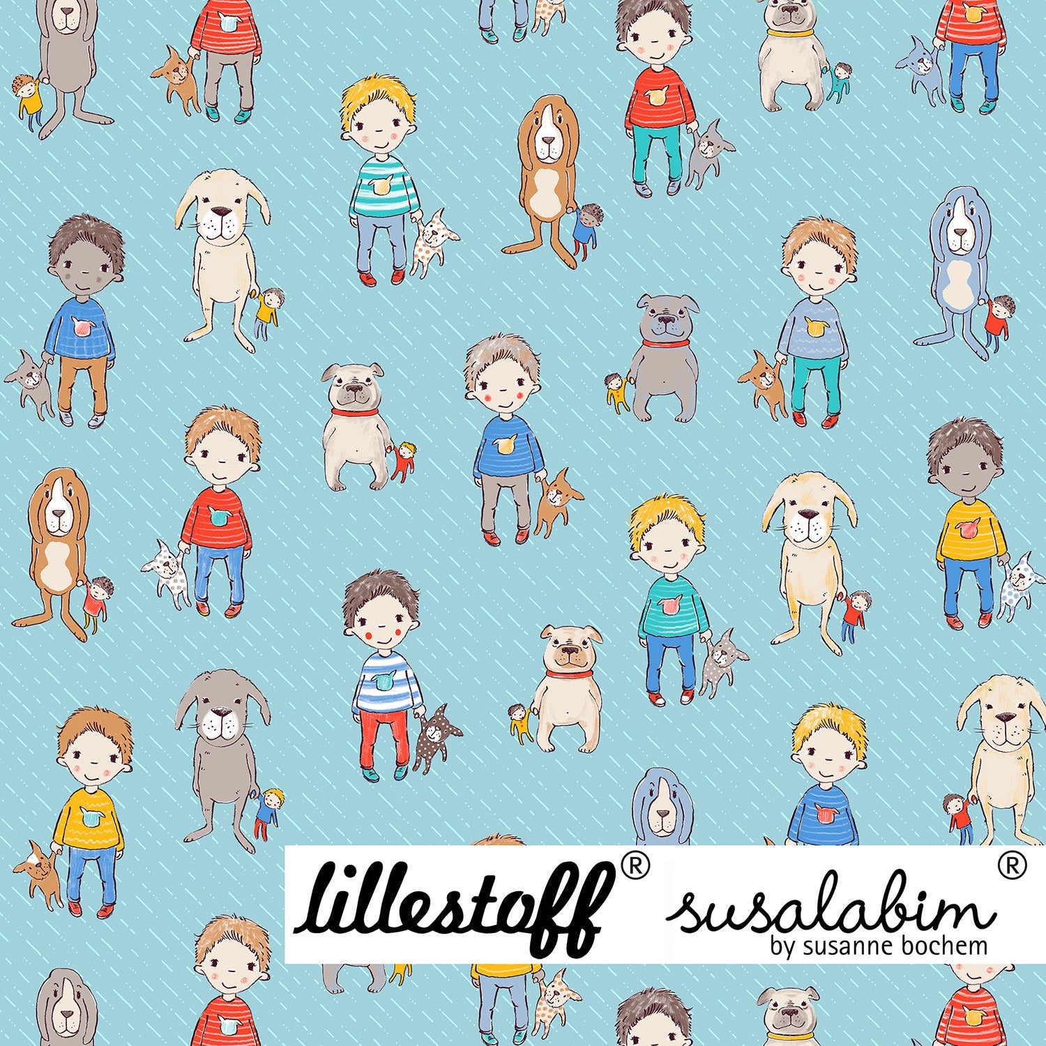 Susalabims Filips Hunde, Lillestoff Bio Jersey