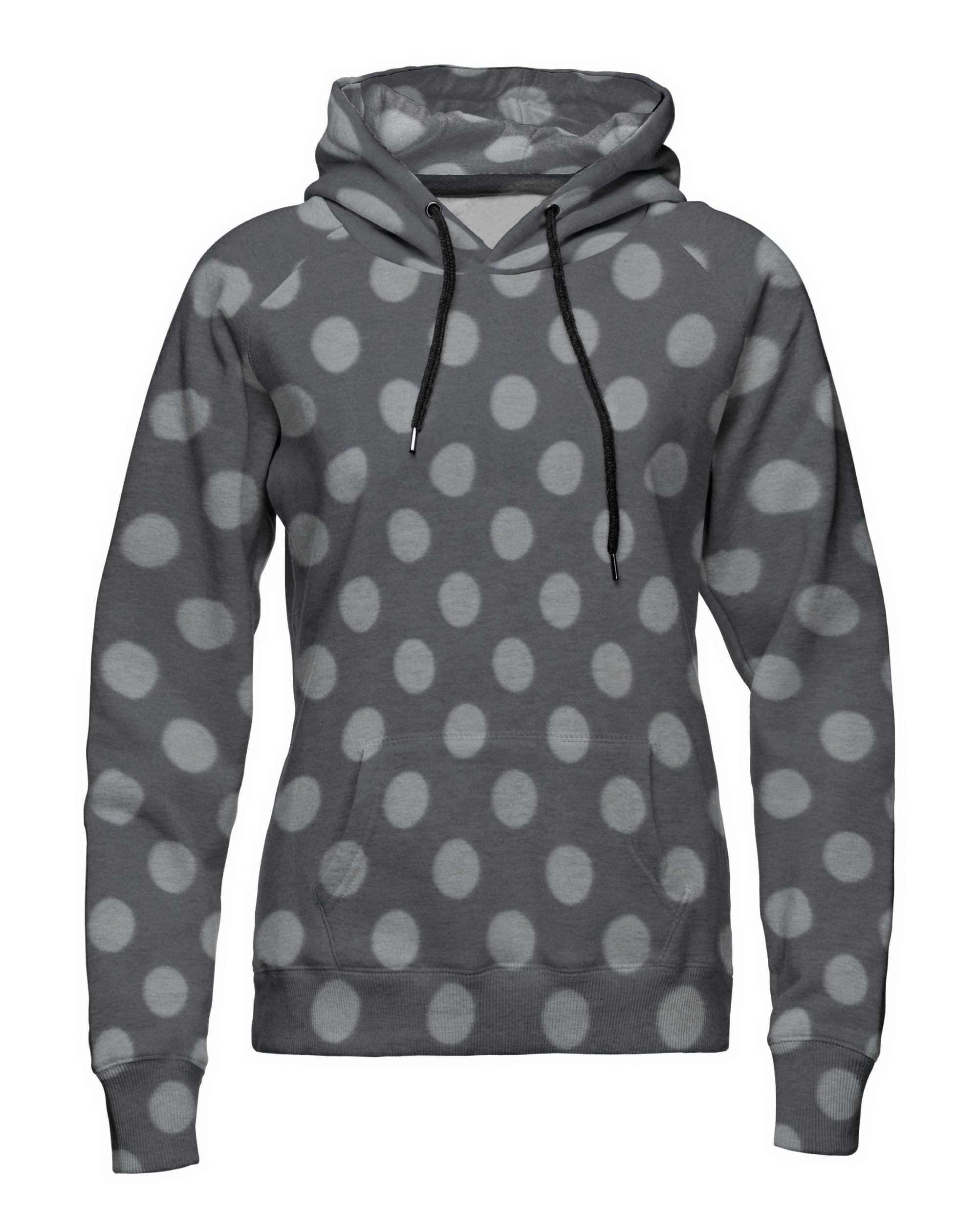 Fleece Anke, doubleface, Swafing, Punkte, Dunkelgrau / Grau,