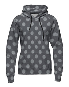 Fleece Anke, doubleface, Swafing, Punkte, Dunkelgrau / Grau,