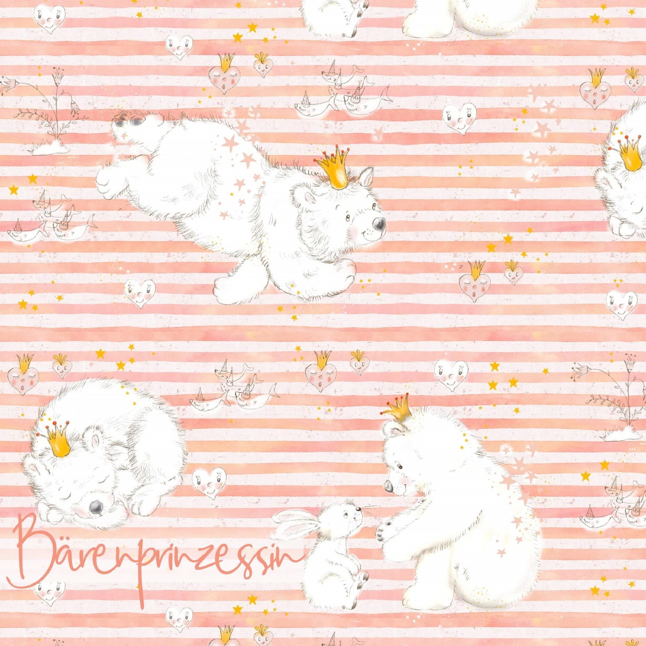Bärenprinzessin, Lillestoff, Tante Gisi, Sweat, Rosa