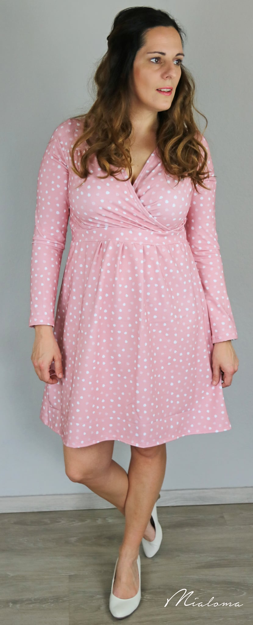 Josefines Punkte, altrosa, Lillestoff Bio Jersey