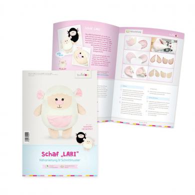 Kullaloo Materialset Schaf "Lari" schwarz/weiß, DIY Set