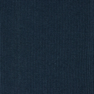 Grobstrickbündchen, Schlauchware, rundgestrickt, meliert, navy blau, Rippbündchen 075