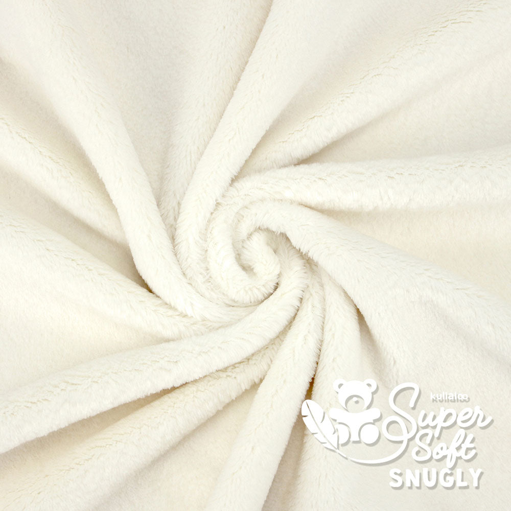 Kullaloo Plüschstoff Super soft Snugly 5mm Elfenbein