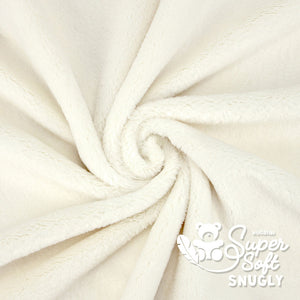 Kullaloo Plüschstoff Super soft Snugly 5mm Elfenbein