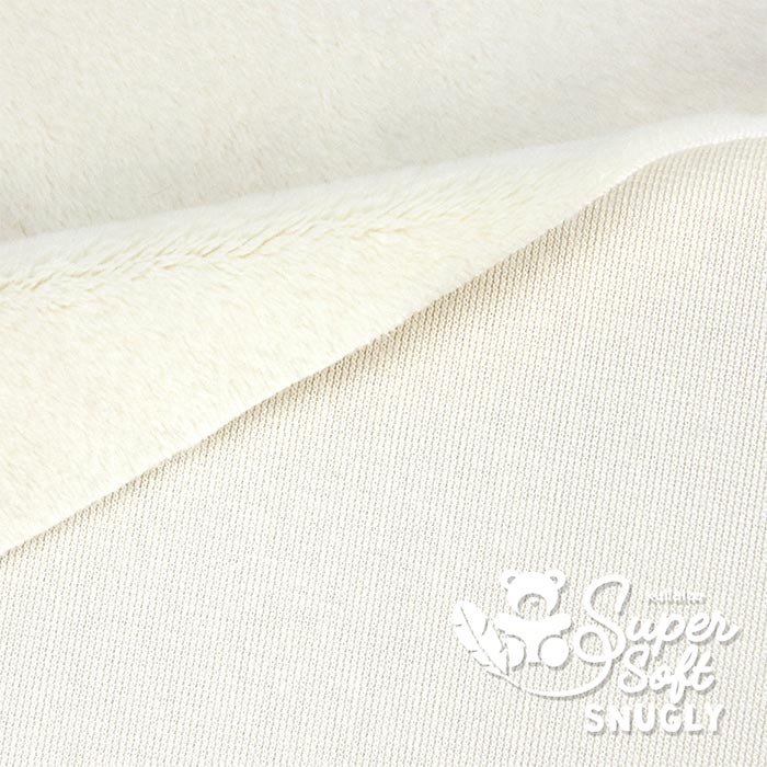 Kullaloo Plüschstoff Super soft Snugly 5mm Elfenbein
