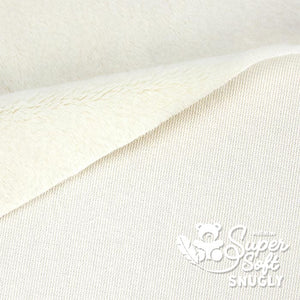 Kullaloo Plüschstoff Super soft Snugly 5mm Elfenbein