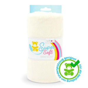 Kullaloo Plüschstoff Super soft Snugly 5mm Elfenbein