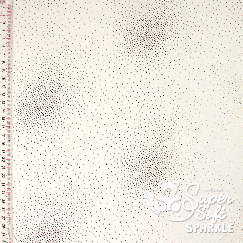 Kullaloo Plüschstoff, Super soft,  Sparkle 2mm Wollweiß