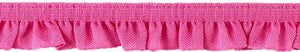 Elastisches Rüschenband, Rüsche 15 mm Pink