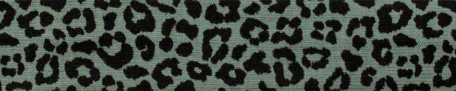 Jersey-Schrägband Leopard Print Grün 3 m