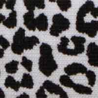 Jersey-Schrägband Leopard Print Weiß 3 m