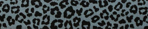 Jersey-Schrägband Leopard Print Blau 3 m