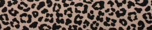 Jersey-Schrägband Leopard Print Beige 3 m