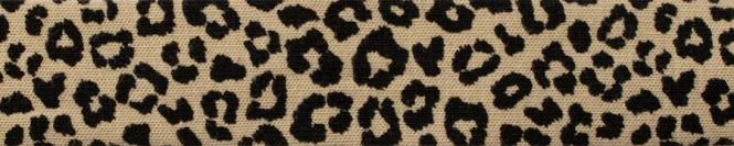 Jersey-Schrägband, Einfassband Abschlusskante, Leopard Print Beige 3 m