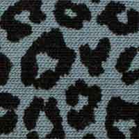 Jersey-Schrägband Leopard Print Blau 3 m