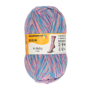Sockenwolle, Regia 4 Fädig, 100 g Konfetti 01121
