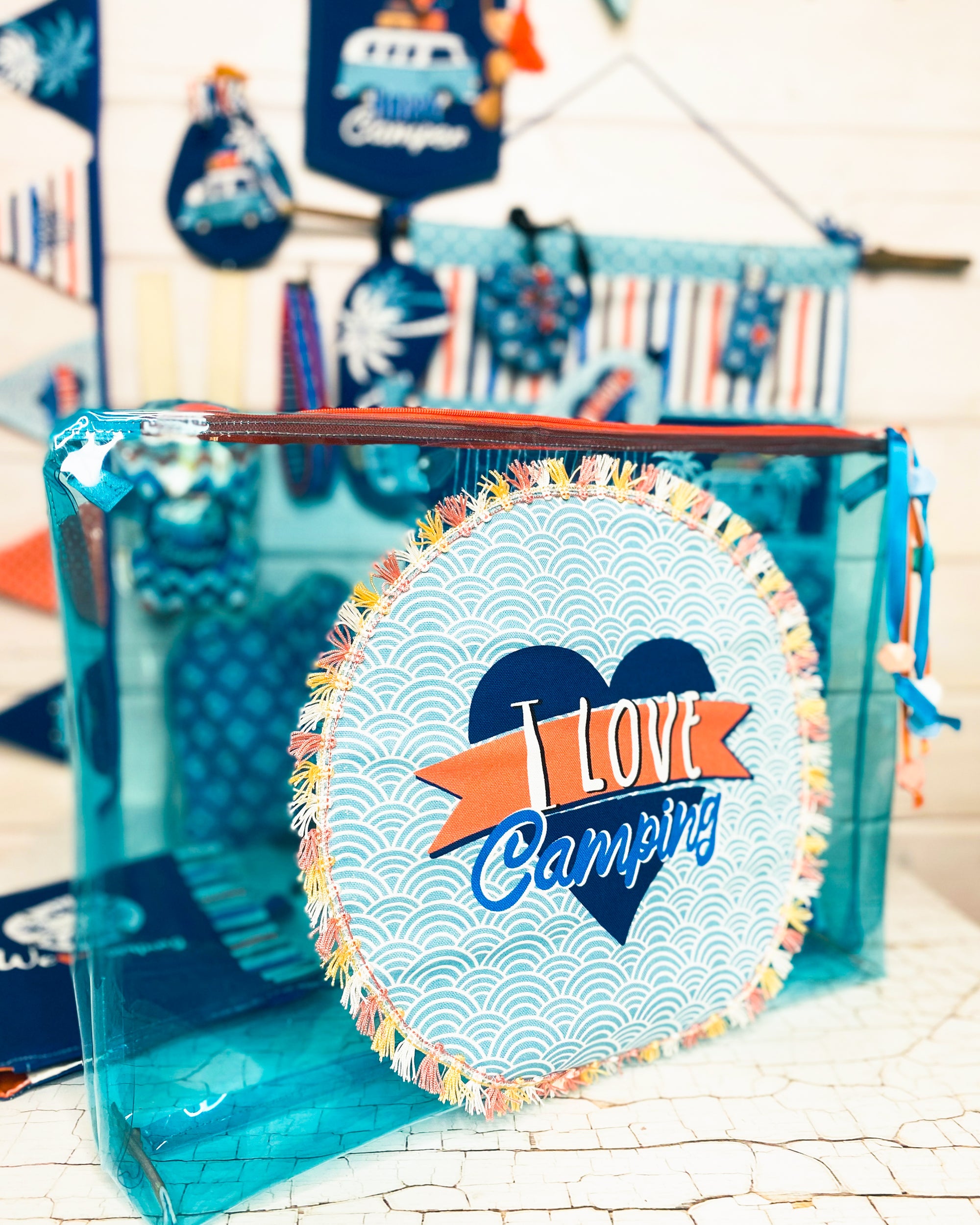 Taschenstoff Folie Klarsichtfolie Transparente hellblau  Window / Vista Swafing