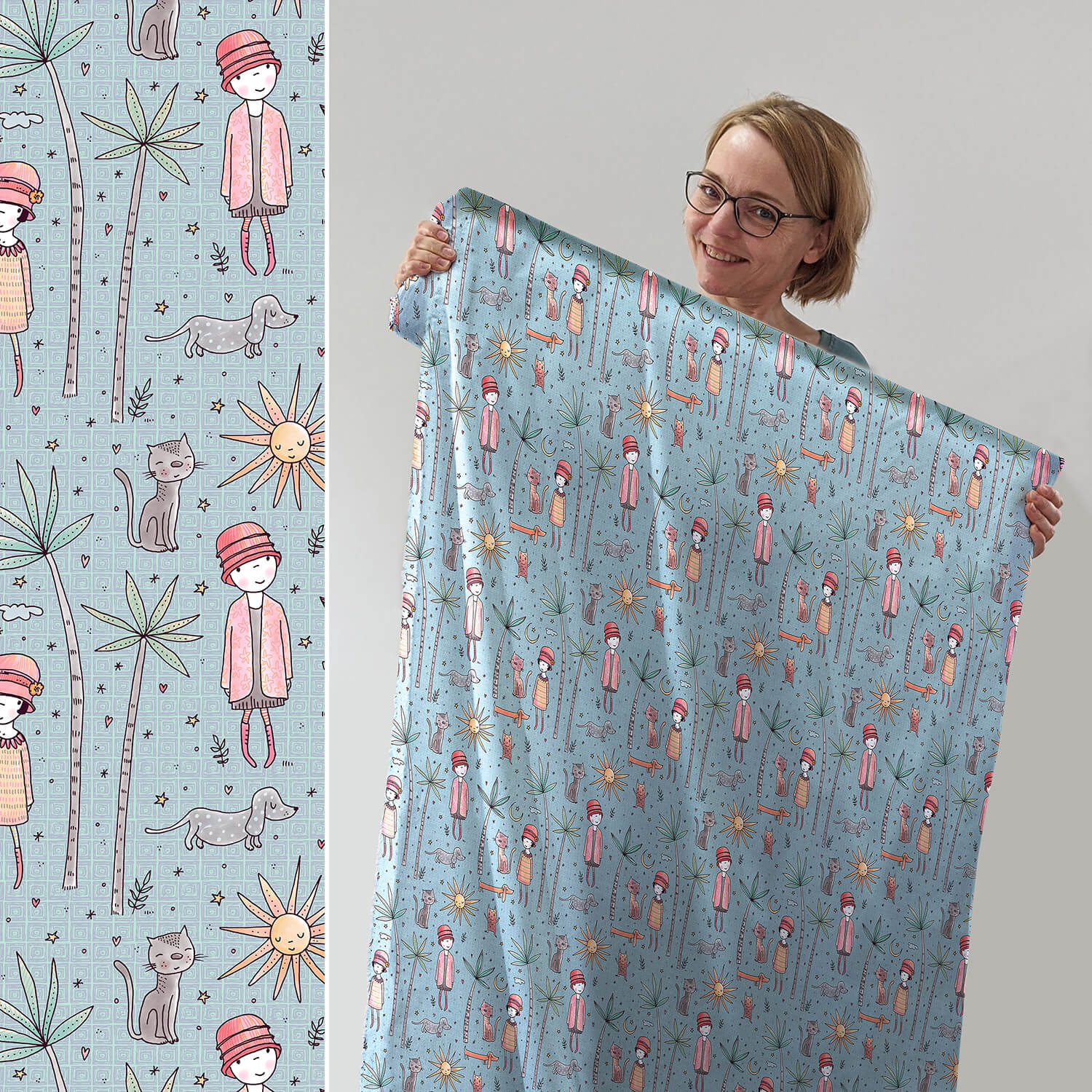 Hüte, Lillestoff Bio Jersey, Susalabim