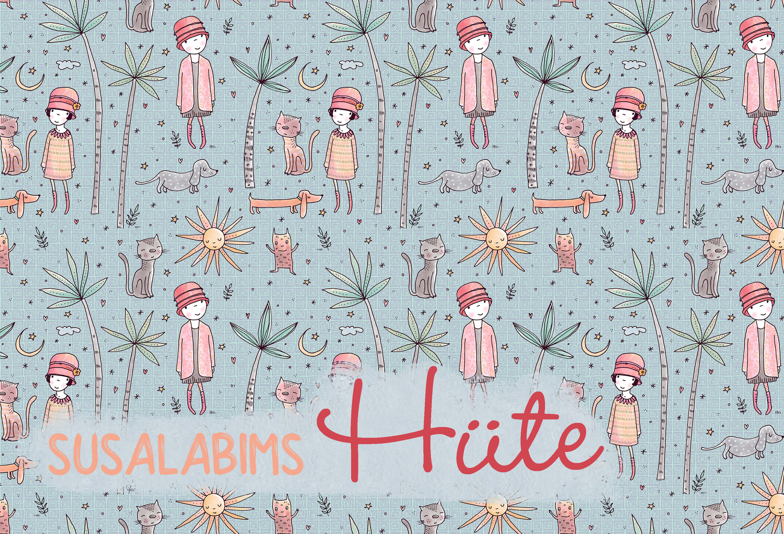 Hüte, Lillestoff Bio Jersey, Susalabim