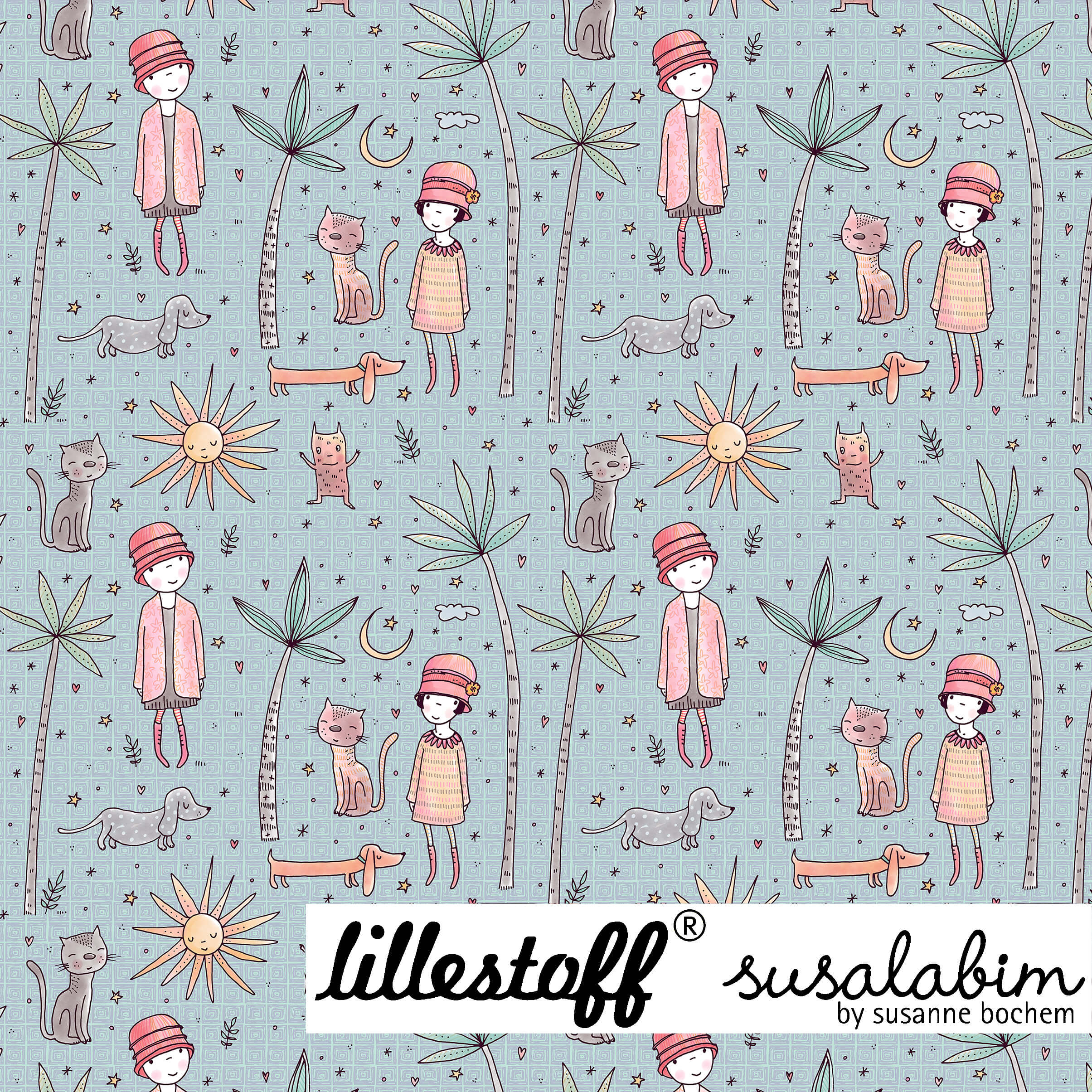 Hüte, Lillestoff Bio Jersey, Susalabim