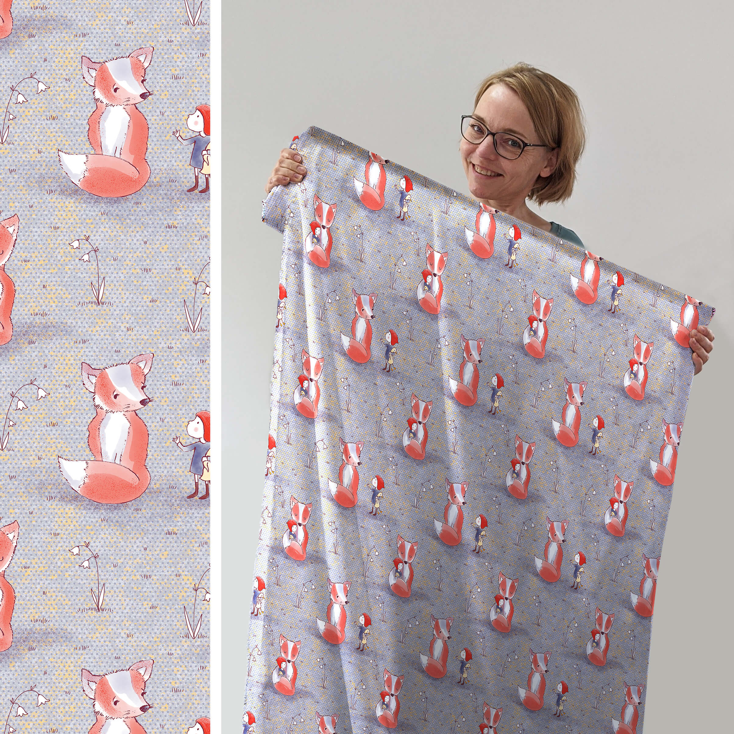 Rest 87cm, Wichtel und Fuchs, Lillestoff Bio Jersey, Susalabim