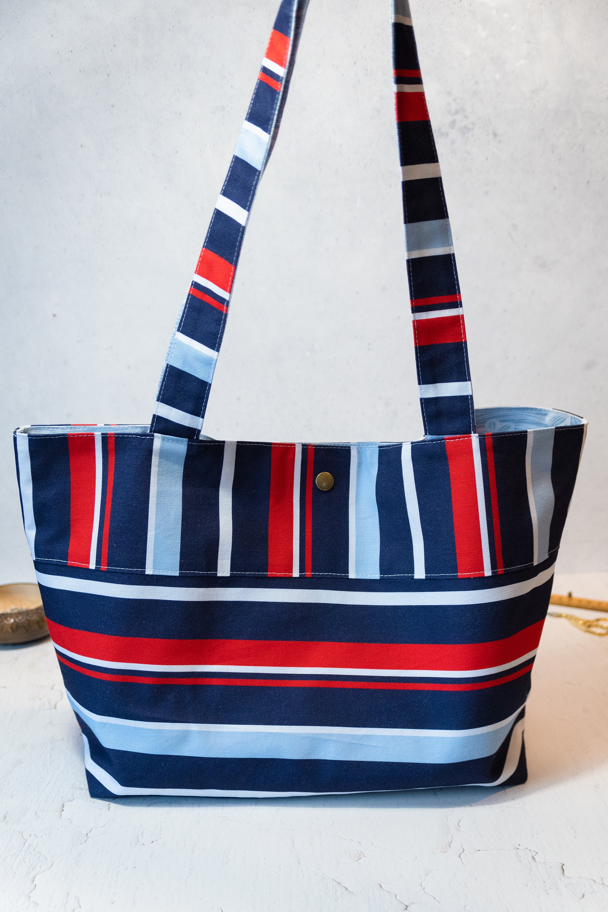 Nähset,  DIY, Holiday Panel, Canvas, Tasche, burgundy, dunkelblau