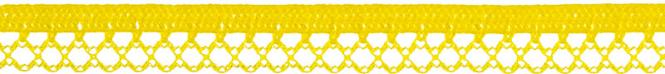 Elastische Wäschespitze 12mm, Zierlitze, gelb