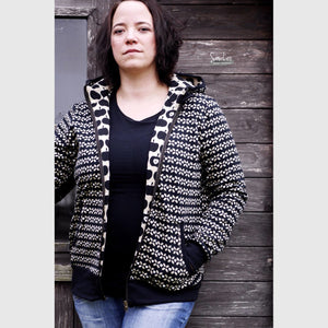 Rest 30cm, Designerstoff Bio-Sweat Herzblatt - sand, Stoffe Onkel, Bio Sweat, GOTS