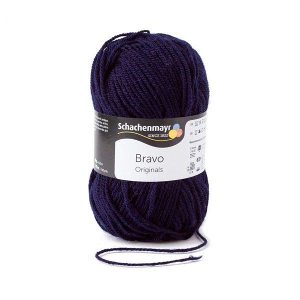 Schachenmayr Wolle,  Handstrickgarne, Bravo, 50G ,08223 (marine)