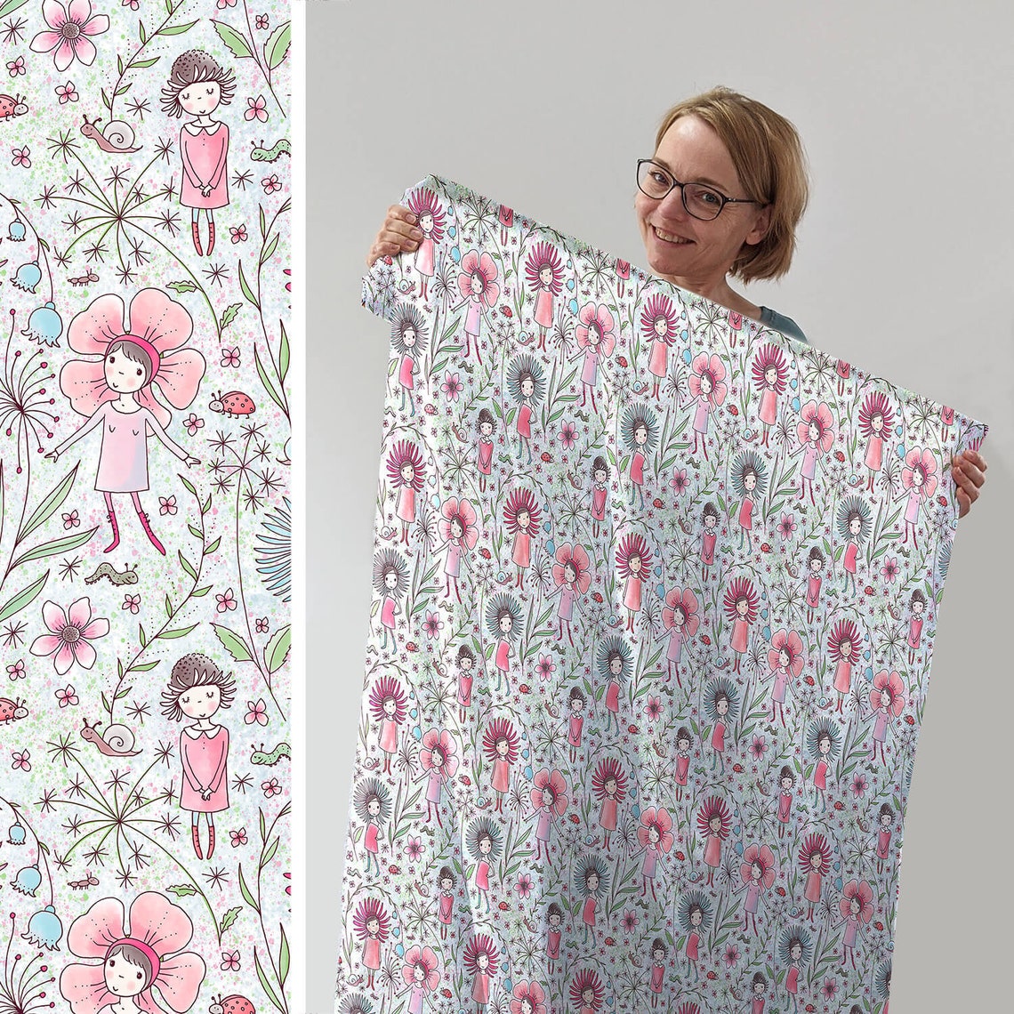 Susalabims Blumenmädchen Lillestoff