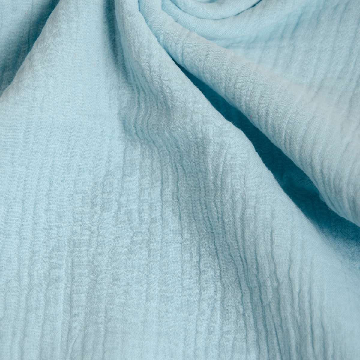 HILCO Double Gauze hellblau Musselin Öko-Tex 100 Standart