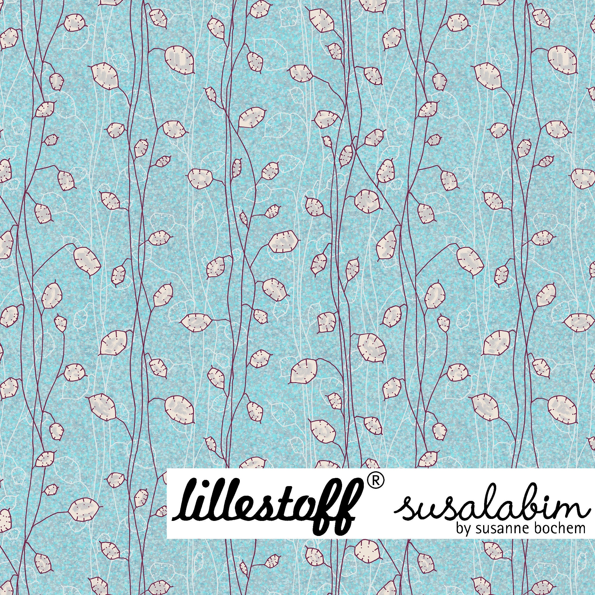 Susalabims Silbertaler, Bio Jersey, Lillestoff, blau