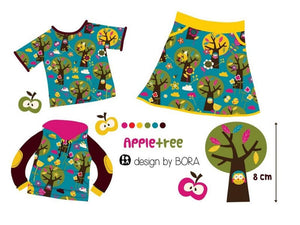 Appletree, Lillestoff, Bio Jersey, Bora, organic Cotton, Apfelbaum