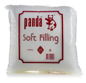 Füllwatte,Panda, weiß 250g Kuscheltierfüllung, Puppenfüllung, Bastelwatte