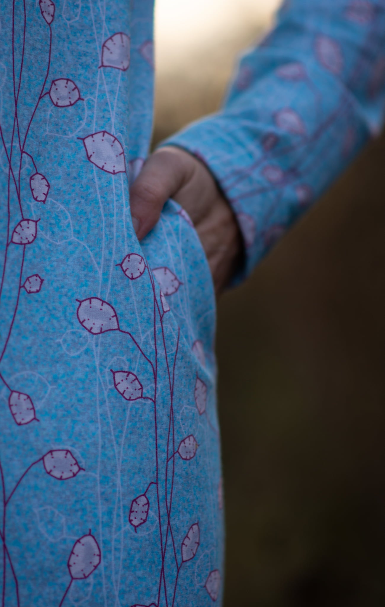 Susalabims Silbertaler, Bio Jersey, Lillestoff, blau