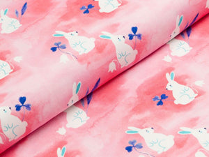 Jersey Hilco Funny Farm - Hasen - rosa/rot