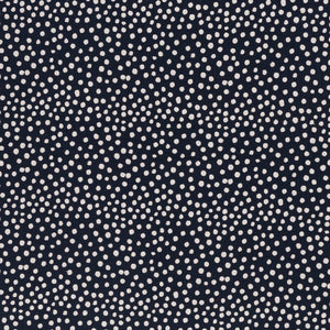 Jeron, Musselin, Double Gauze Dots, 500313, Tupfen, weiß/dunkelblau
