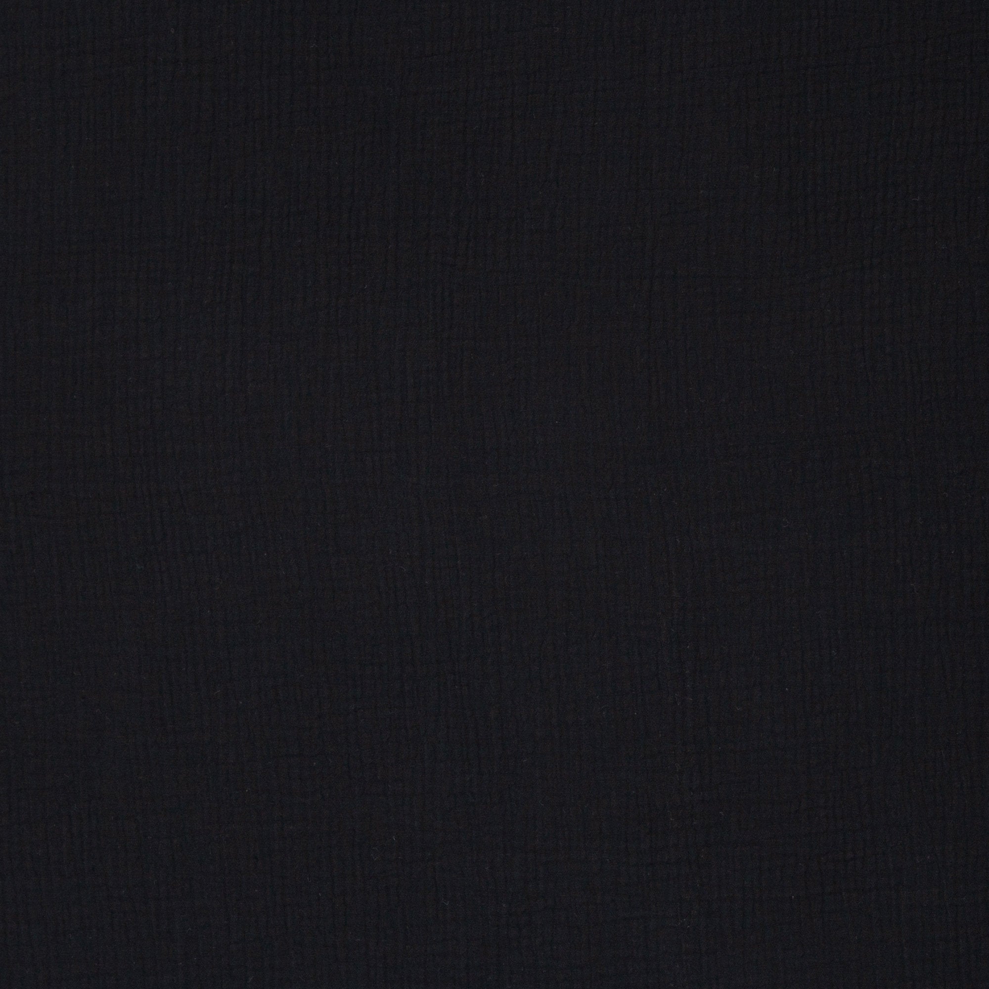 Musselin, Double Gauze 000299 uni, schwarz