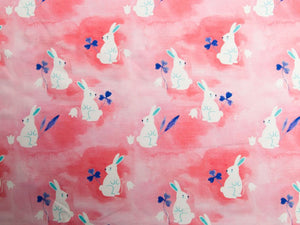 Jersey Hilco Funny Farm - Hasen - rosa/rot
