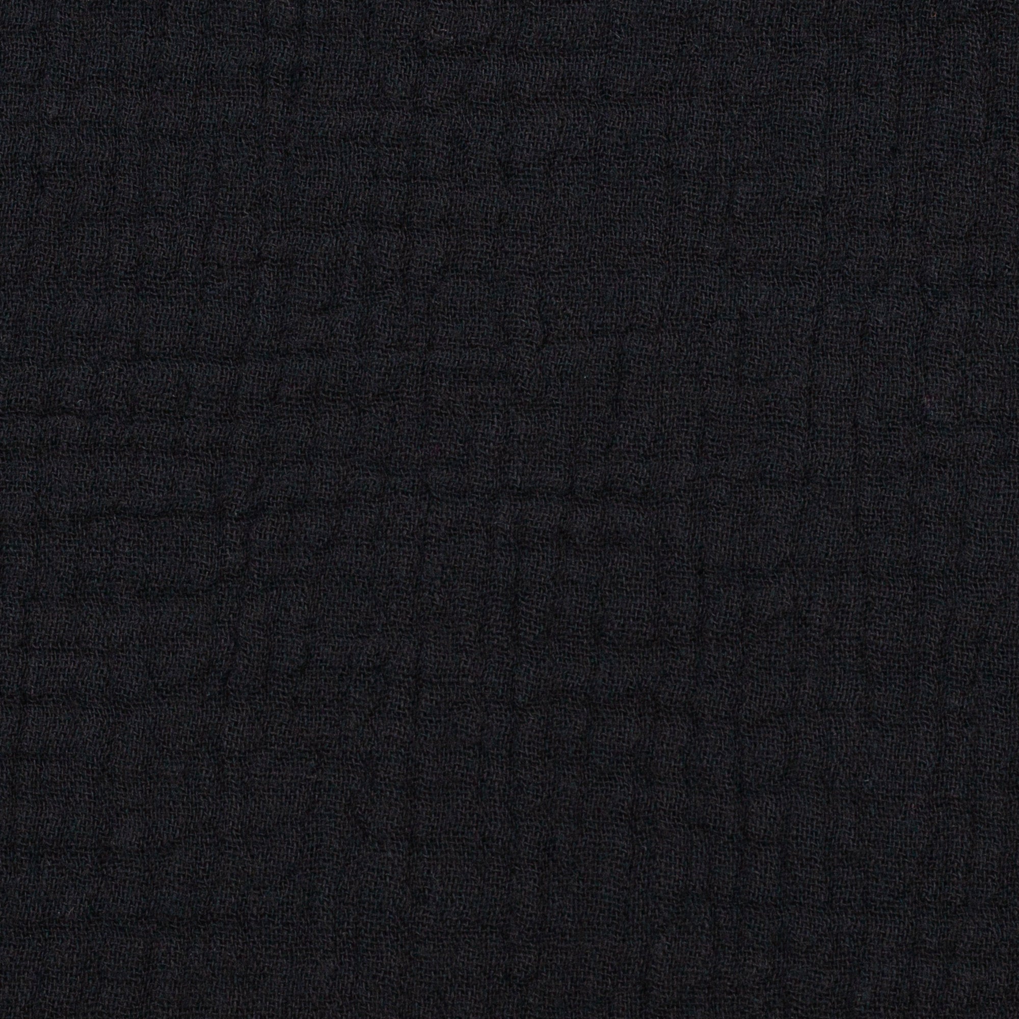 Musselin, Double Gauze 000299 uni, schwarz