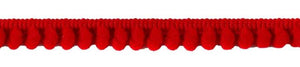 Pomponborte 12mm rot