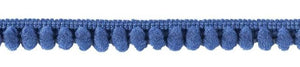 Pomponborte 12mm Blau