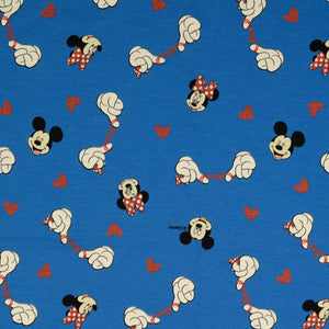 Glitzer Mikey Mouse Jersey, Glitter Retro Minnie, blau, Disney Jersey