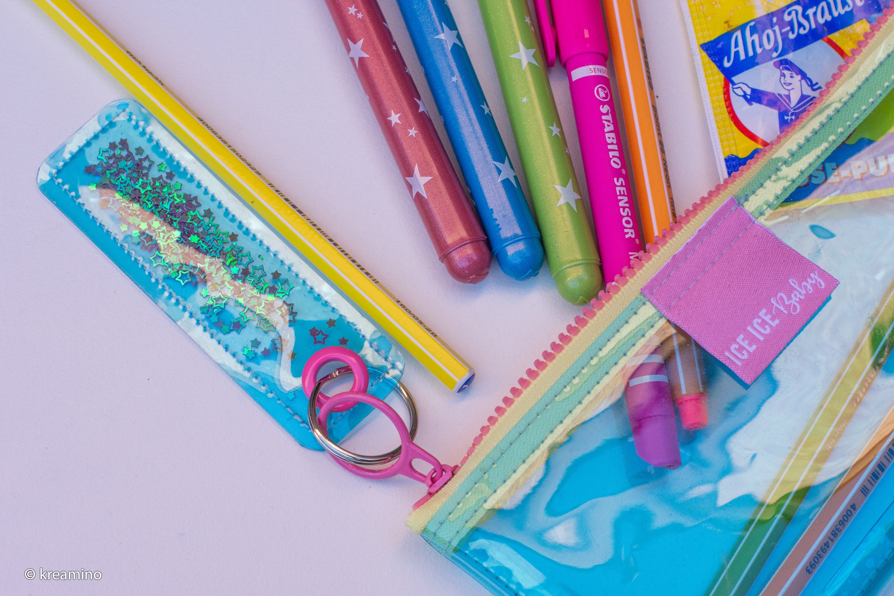 Taschenstoff Folie Klarsichtfolie Transparente hellblau  Window / Vista Swafing